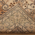 Vintage Isparta Turkish Area Rug 7x10 ft — Beige & Green Floral