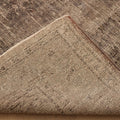 Vintage Isparta Turkish Area Rug 6x9 ft — Gray & Brown Overdyed