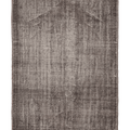 Vintage Isparta Turkish Area Rug 6x9 ft — Gray & Brown Overdyed