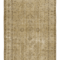 Vintage Isparta Turkish Area Rug 6x9 ft — Beige & Brown Floral
