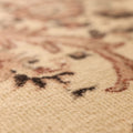 Vintage Isparta Turkish Area Rug 6x8 ft — Beige & Brown Floral