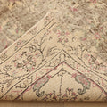 Vintage Isparta Turkish Area Rug 5x9 ft — Beige & Brown Floral