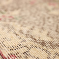 Vintage Isparta Turkish Area Rug 5x9 ft — Beige & Brown Floral