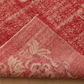 Vintage Isparta Turkish Area Rug 6x9 ft — Red & Beige Floral