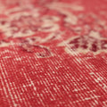 Vintage Isparta Turkish Area Rug 6x9 ft — Red & Beige Floral