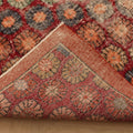 Vintage Isparta Turkish Area Rug 5x9 ft — Red & Beige Floral