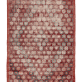 Vintage Isparta Turkish Area Rug 5x9 ft — Red & Beige Floral