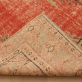 Vintage Manisa Turkish Area Rug 6x9 ft — Red & Beige Floral