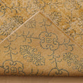 Vintage Isparta Turkish Area Rug 6x9 ft — Yellow & Beige Floral