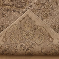 Vintage Isparta Turkish Area Rug 6x9 ft — Beige & Gray Floral
