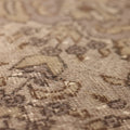 Vintage Isparta Turkish Area Rug 6x9 ft — Beige & Gray Floral