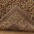 Vintage Kayseri Turkish Area Rug 7x10 ft — Beige & Brown Floral