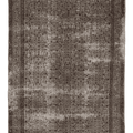 Vintage Isparta Turkish Area Rug 7x10 ft — Gray & Brown Floral