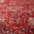 Vintage Isparta Turkish Area Rug 5x9 ft — Red Floral