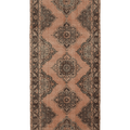 Vintage Konya Turkish Runner Rug 5x13 ft — Orange & Brown Floral