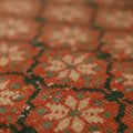 Vintage Isparta Turkish Area Rug 5x8 ft — Red & Brown Floral