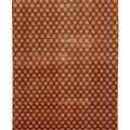 Vintage Isparta Turkish Area Rug 5x8 ft — Red & Brown Floral