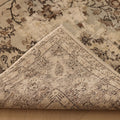 Vintage Isparta Turkish Area Rug 6x10 ft — Beige & Brown Floral