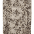 Vintage Isparta Turkish Area Rug 6x10 ft — Beige & Brown Floral