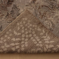 Vintage Isparta Turkish Area Rug 6x10 ft — Gray & Brown Floral