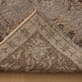 Vintage Isparta Turkish Area Rug 6x10 ft — Gray & Brown Floral