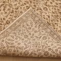 Vintage Isparta Turkish Area Rug 6x9 ft — Beige & Brown Floral
