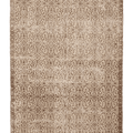 Vintage Isparta Turkish Area Rug 6x9 ft — Beige & Brown Floral