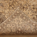 Vintage Isparta Turkish Area Rug 7x10 ft — Beige & Brown Floral