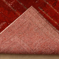 Vintage Isparta Turkish Area Rug 7x10 ft — Red Overdyed