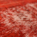 Vintage Isparta Turkish Area Rug 7x10 ft — Red Overdyed