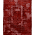 Vintage Isparta Turkish Area Rug 7x10 ft — Red Overdyed