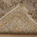 Vintage Isparta Turkish Area Rug 6x10 ft — Gray & Orange Floral