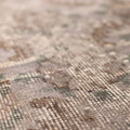Vintage Isparta Turkish Area Rug 7x10 ft — Gray & Brown Floral