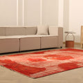 Vintage Isparta Turkish Area Rug 6x10 ft — Red & Orange Overdyed