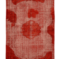 Vintage Isparta Turkish Area Rug 6x10 ft — Red & Orange Overdyed