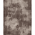 Vintage Isparta Turkish Area Rug 7x10 ft — Gray & Beige Floral