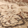 Vintage Isparta Turkish Area Rug 5x9 ft — Beige & Brown Floral