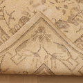 Vintage Isparta Turkish Area Rug 7x9 ft — Beige & Brown Floral