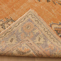 Vintage Isparta Turkish Area Rug 6x9 ft — Orange & Blue Floral