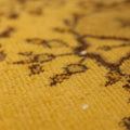 Vintage Isparta Turkish Area Rug 6x9 ft — Yellow & Brown Floral