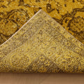 Vintage Isparta Turkish Area Rug 6x9 ft — Yellow & Brown Floral