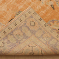 Vintage Manisa Turkish Area Rug 6x10 ft — Orange & Beige Floral