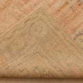 Vintage Manisa Turkish Area Rug 5x9 ft — Orange & Beige Floral