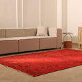 Vintage Isparta Turkish Area Rug 6x10 ft — Red Floral