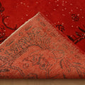 Vintage Isparta Turkish Area Rug 6x10 ft — Red Floral