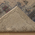 Vintage Manisa Turkish Area Rug 6x9 ft — Beige & Blue Floral
