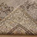 Vintage Isparta Turkish Area Rug 6x9 ft — Gray & Brown Floral