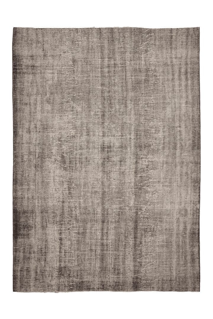 Vintage Isparta Turkish Area Rug 7x10 ft — Gray & Brown Distressed