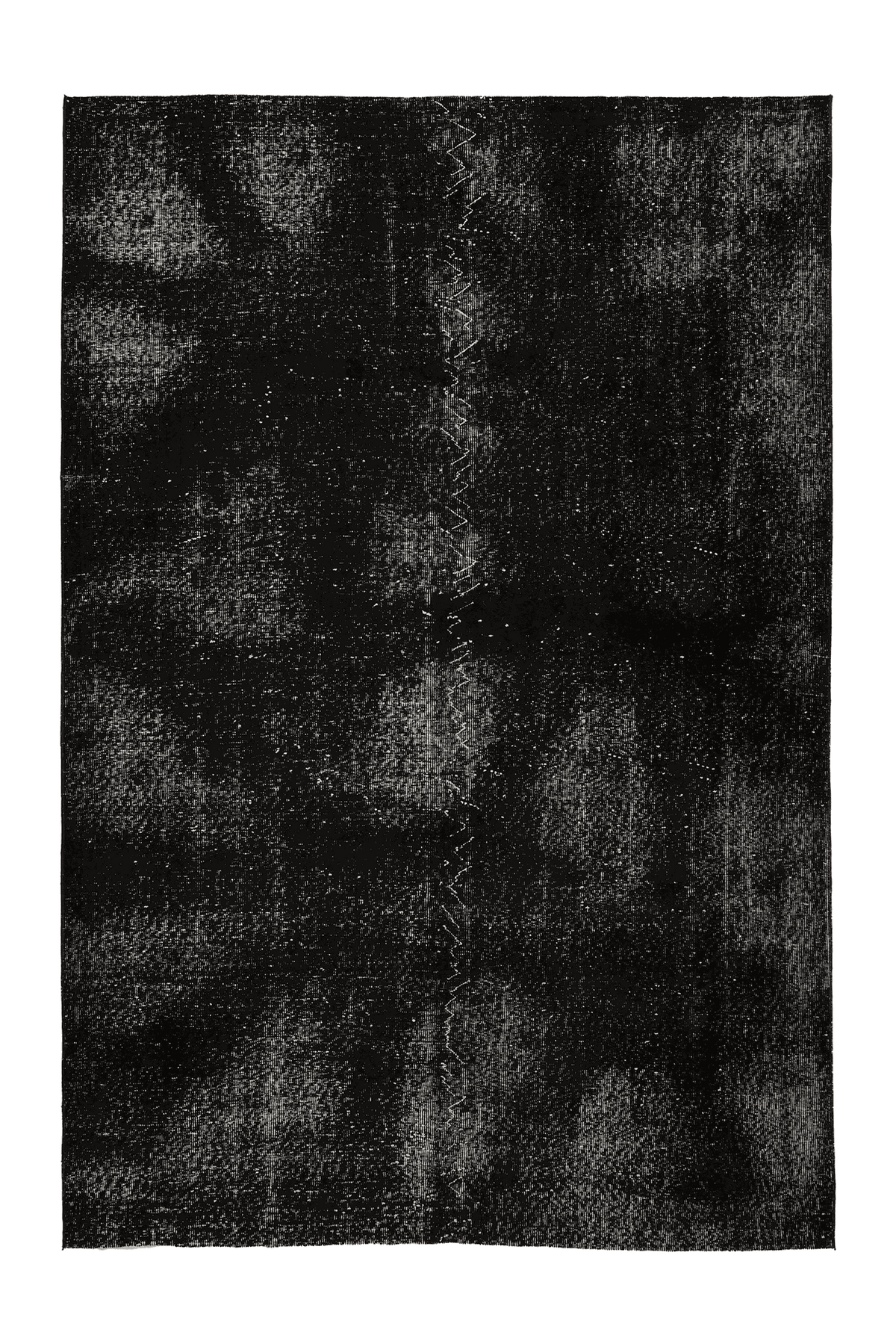 Vintage Isparta Turkish Area Rug 6x9 ft — Gray Overdyed