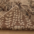 Vintage Isparta Turkish Area Rug 7x10 ft — Gray & Brown Floral